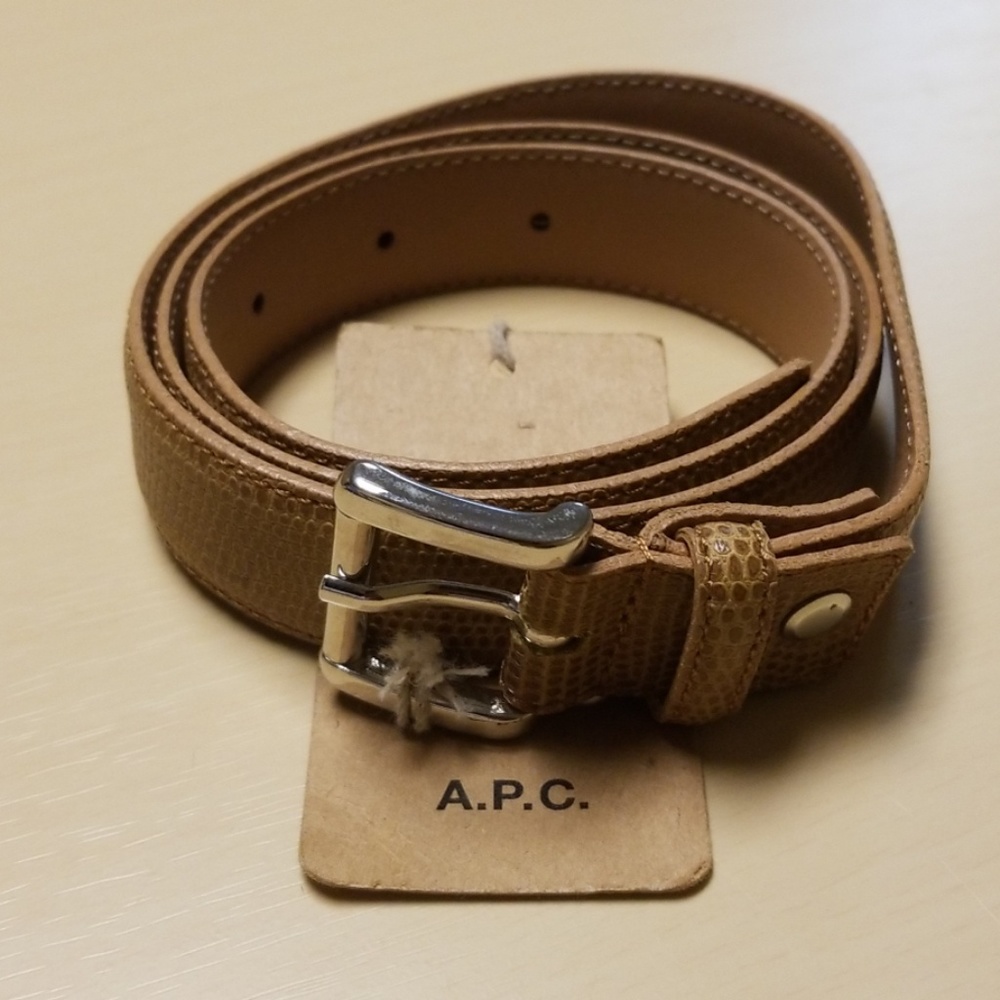 APC Belt Leather Tan - Picture 1 of 8